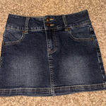 Princess Polly  Faya Low Rise Denim Mini Skirt Dark Blue Photo 0