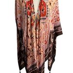 Vince Camuto Multicolored Bohemian Paisley Wrap W/Arm Holes OSFM Photo 0