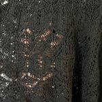 A New Day  Midnight Black Crochet Tank Top Photo 5