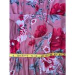 Crystal Doll NWOT Pink Floral Tiered Maxi Dress Size 1 or Womens XXS Photo 8