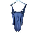 Calvin Klein   Blue Ruched One Piece Swimsuit Sz 14 Photo 2