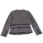 Banana Republic Blazer jacket Tweed Snap Front Women's Size 12 Black with Red Photo 1