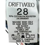 Driftwood ‎ Women's Jackie Jeans Size 28 Aztec Embroidered Side Panels Mid Rise Photo 4