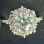 Sterling Silver Ring size 8 moissanite Photo 0