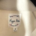 Hippie Rose  Quilted Fleece Quater Snap Pullover Hoodie Photo 4