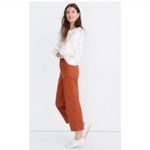 Madewell  Slim Emmett Wide Leg High Waist Crop Pants Orange‎ 25 Photo 2