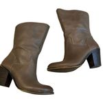 Lucky Brand  Emberleigh Brindle Taupe Leather Heeled Boot Photo 0