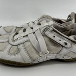 Diesel Vintage Moslette Sneakers Y2K Athletic Adjustable Strap Leather White 8.5 Photo 3