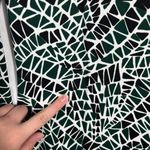 Susana Monaco Green & Black Tile Dot Print Fitted Business Casual Dress Medium M Photo 3