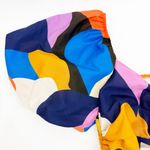 Baltic Born  Lola Midi Dress Rust Navy Blue Multicolor Puff Sleeves Cutout Boho Photo 8