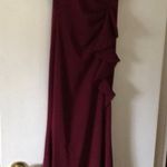 Long Burgundy Prom Dress Red Size 0 Photo 0