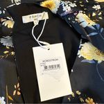 FRNCH  The Amaria Floral Dress in Black Floral size Small Short Puff Sleeves NWT Photo 12