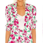 For Love & Lemons For Love‎ & Lemons Tanner Boyfriend Blazer In Pink Floral Plus Size 2X Photo 0