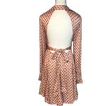 Free People NWT It Takes Two Geometric Print Collared Open Back Dress Size S Photo 5