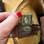 Roper Women’s 8.5 Cowboy Cowgirl Boots Brushed Cowhide Leather Riding Western Brown Photo 9