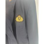 Mondi Navy Blazer Gold Anchor Buttons Nautical Military Style Jacket Size44 US 8 Black Photo 3