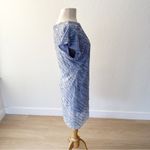 Aidan Mattox Blue Sequin Beaded Cap Sleeve Embellished Cocktail Dress NWT | 0 Photo 5