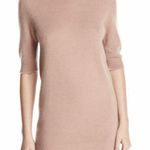 Vince Elbow Sleeve 100% Cashmere Sweater Tunic, Crew Neck in Blush Size Large Photo 0