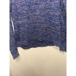 Gap Womens Large Blue Multicolor Knit Crew Neck Long Sleeve Sweater Photo 3