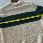 Pologram Green & Tan Striped Knit Puff Sleeve Sweater Women’s size Small​ Photo 7