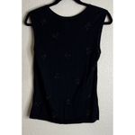 Talbots  XL /Large 2 Piece Black Embellished Button Front Knit Cardigan Tank Top Photo 3