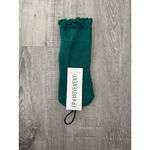 Free People Movement Classic Ruffle Socks NWT Midnight Jade OS Photo 3