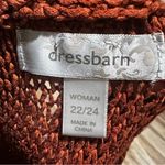 Dress Barn  orange open knit cardigan Photo 1