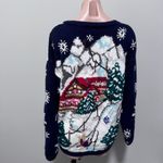 The Eagles Eye 1993 Vintage Ski Winter Holiday Christmas Sweater Cardigan Knit Size M Photo 1