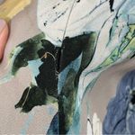 Milly  Floral Sleeveless Sheath Dress Size 6 Multicolor Beige Pink‎ Blue Cream Photo 4