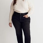 Madewell The Plus Momjean in Hillshore Wash Black Denim Jean 18W Photo 0