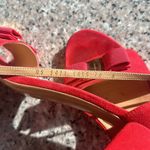 Salvatore Ferragamo  Red Gavina Suede Sandals - Size 10* Photo 9