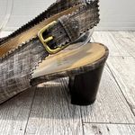 Stuart Weitzman  Tweed SlingbackHeels Neutral Peep ToeQuiet Luxury Y2K 7.5N Photo 3