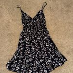 ZARA Black and White Spaghetti Strap Mini Sundress Photo 2