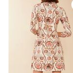 Spartina 449  dress Nora half zip mystic moss stencil coral Xxs NEW brown pink Photo 1