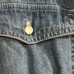 Gap Women's Sleeveless Denim Maxi Shirt Dress Button Front Elastic Waist Blue S Photo 3