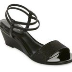 Worthington Jarret Wedge Sandals Black Size 8M Photo 0