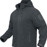 Men's Tactical Jackets with Hood Winter Fleece Hiking Hunting Coats Multi Pockets Photo 0