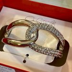 Jaclyn Smith NWT Silver Tone & Rhinestone Stretch Bracelet w/Box (2015) Photo 1