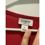 J Crew Top Womens L Hot Pink V Neck Tunic Balloon Sleeve Blouse Long Sleeve Boho Size L Photo 2