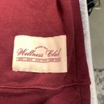 We Wore What  burgundy wellness club crew neck sweatshirt XL Photo 1