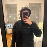 Pangaia Charcoal Hoodie with Text Label Black Photo 5