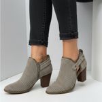 Franco Sarto  Perforated Taupe Ankle Booties size 6.5 Photo 0