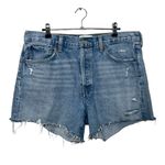 AGOLDE  Parker Long Denim Shorts Women’s Size 30 Swapmeet Distressed High Rise Photo 1