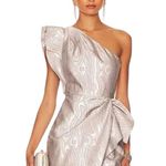 Saylor  Ann One-Shoulder Silver Dress Size Small.  NWT Photo 0