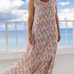 Tiare Hawaii  Feathers Print Maxi Dress Photo 0