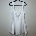 NWOT Enchanted Sparkle White Sleeveless Bow Back Mini Dress Size L Size L Photo 2