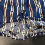 Urban Heritage  Rayon Crop Top. Size‎ Small. Navy striped. Photo 4