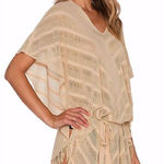 PilyQ New. PQ golden tan poncho cover-up. One size. Retails $134 Photo 0