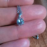 Genuine Swarovski Crystal Sterling Silver Pendant Stainless Steel Necklace Photo 4