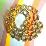 Grace Kelly Collection Simulated Peridot Hex Necklace Gold Photo 10